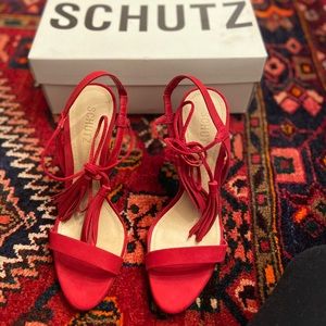 Schutz Maggie Tassel Sandal NIB